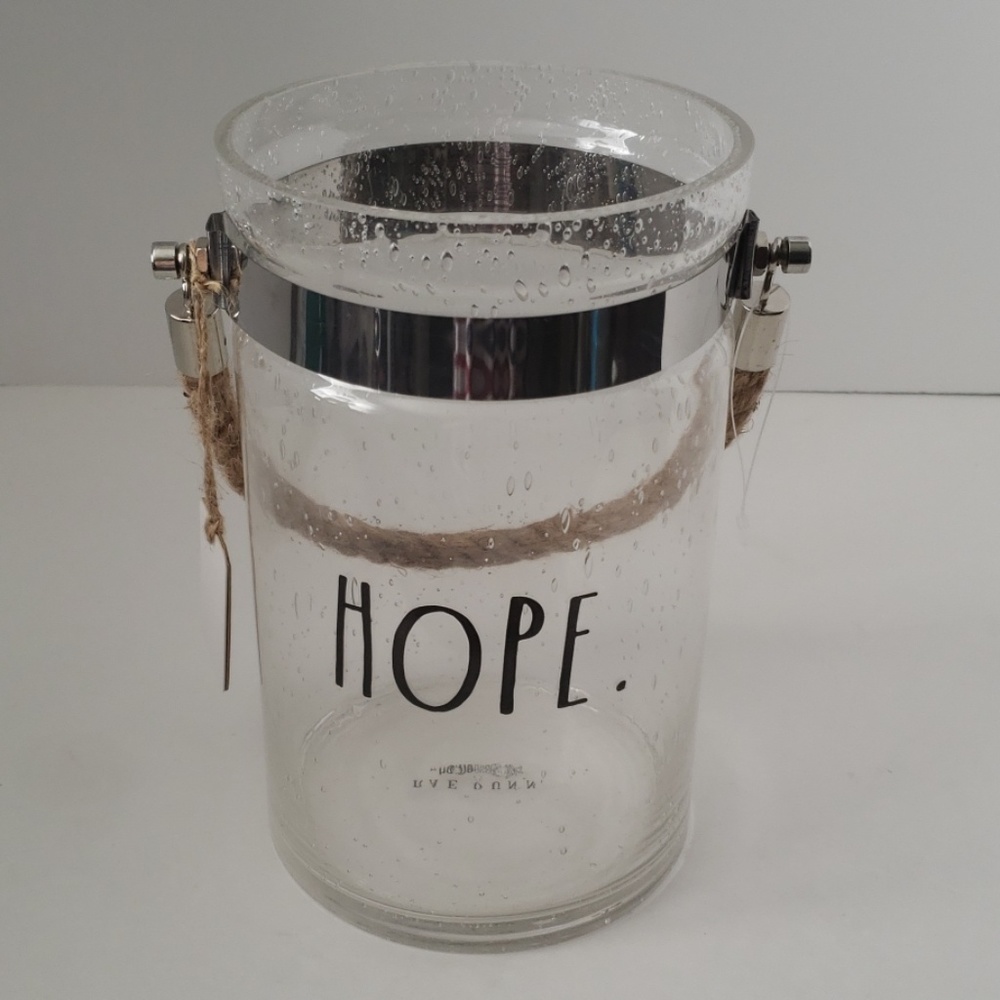 Rae Dunn Bubble Glass HOPE Vase